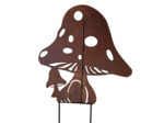 Silhouette décoratif jardin grand champignon 59x1x71cm