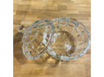 Bonbonnière transparente avec couvercle 18x18cm