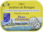 SARDINES HUILE OLIVE CITRON 135G Phare d Eckmühl