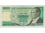 TURQUIE 50000 LIRA 1970 (1989) SERIE B61 TTB
