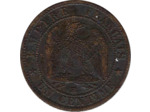 FRANCE 1 CENTIME NAPOLEON III 1861 BB (Strasbourg) TTB (G87)
