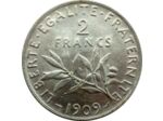 FRANCE 2 FRANCS SEMEUSE 1909 SUP