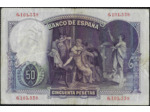 ESPAGNE 50 PESETAS 25 AVRIL 1931 TTB (W82)
