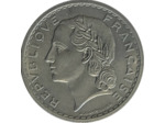 FRANCE 5 FRANCS LAVRILLIER ALUMINIUM 1950 SUP (G766a)