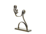 Silhouette sur pied Face bronze 38x8x28cm