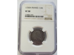 Louis XV (1715-1774) 1/6 ECU DE FRANCE 1720 A (Paris) NGC VF30