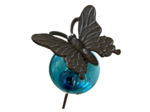 Ensemble 3 tuteurs boule fonte papillon 10x137cm