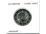 ALLEMAGNE 2020 F  2 EURO COMMEMORATIVE VARSOVIE SUP