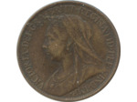 GRANDE BRETAGNE 1 FARTHING VICTORIA 1897 TTB