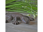 Grosse salamandre déco fonte 10x15cm