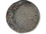 HENRI III (1574-1589) TESTON 1577 L (Bayonne) TB