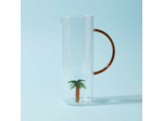 Pichet Palmier Colorea Verre 24x9x15cm