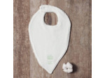 Grand bavoir feuille Eponge coton bio