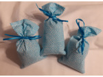 LOT DE 3 SACHETS DE LAVANDIN RUBAN VIEUX ROSE
