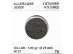 Allemagne 1 STUIVER - JEVER - ND (1662) TB