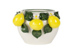 Vase citronnier jaune vert dolomite 20x23x15cm