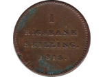 DANEMARK 1 RIGSBANKSKILLING FREDERIK VI 1813 TTB-