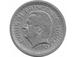 MONACO 2 FRANCS ND (1943) ALUMINIUM TTB