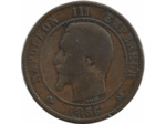 FRANCE 10 CENTIMES NAPOLEON III 1856 B TB