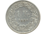 SUISSE 1 FRANC 1887 B TB+