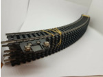 LIMA HO LOT DE 8 RAILS COURBES DONT 1 RAIL D'ALIMENTATION R360