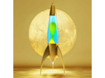 Lampe à lave fusée Telstar Rocket Or
