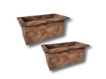 Ensemble 2 jardinières 90x48x43cm