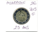 ALLEMAGNE 2015 G 2 EURO COMMEMORATIVE REUNIFICATION 25 ANS  SUP