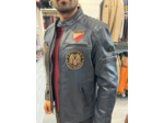 Blouson homme cuir marine
