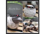Bracelet Shamballa 13 perles de Syenite et jaspe impérial