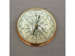 Boussole ronde dôme laiton 4x8cm