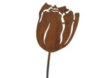 Tuteur fer décoratif tulipe à planter  24x1x90cm