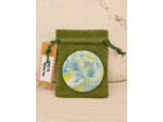 Badge Toile de Jouy palmier éventail-Création française