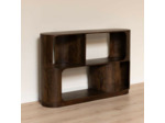 Etagère basse bords arrondis manguier Marini 140x90x35cm