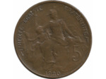 FRANCE 5 CENTIMES DUPUIS 1920 TTB+