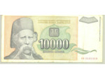 YOUGOSLAVIE 10000 DINARA 1993 SERIE AB TTB