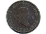 ESPAGNE 8 MARAVEDIS 1818 JA FERDINAND VII TB+ (W461)