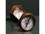 Sablier laiton et boussole 10x10x18cm