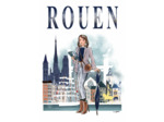 Rouen- affiche, carte
