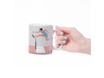 Tasse ou mug athlétisme "Saut haie femme" - Personnalisable