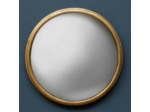 Petit miroir convexe moucheté doré 14cm