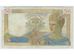 FRANCE 50 FRANCS CERES 11-1-1940 G.11999 TB+ manque