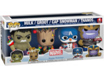 Funko Pop! Marvel: Holiday - Hulk, Groot, Captain America Snowman and Thanos