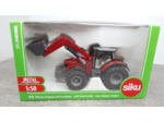 SIKU 1985 TRACTEUR MASSEY FERGUSSON CHARGEUR FRONTAL 1/50 METAL