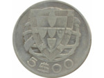 PORTUGAL 5 ESCUDOS 1934 TB