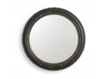 Miroir rond noir vintage 60x60x2cm