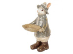 Statuette décorative lapin résine 19x15x29cm