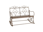 Banc à bascule fer cœur 95x87x116cm