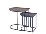 Ensemble de 2 tables d'appoint 46x36x50cm