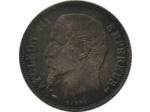 FRANCE 1 FRANC NAPOLEON III tête nue 1860 A (Paris) SUP (G460)